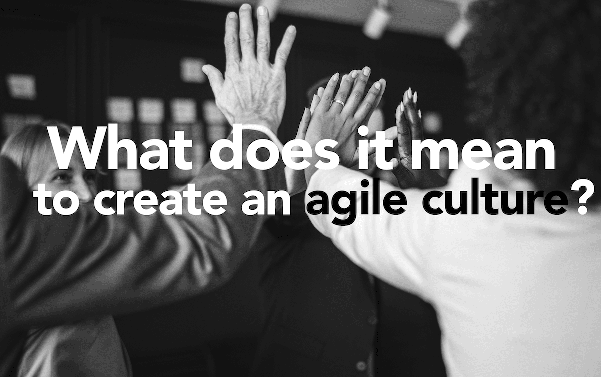 What does it mean to create an agile culture?