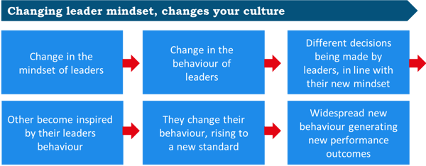 Changing leadership mindsets to develop organisational  culture